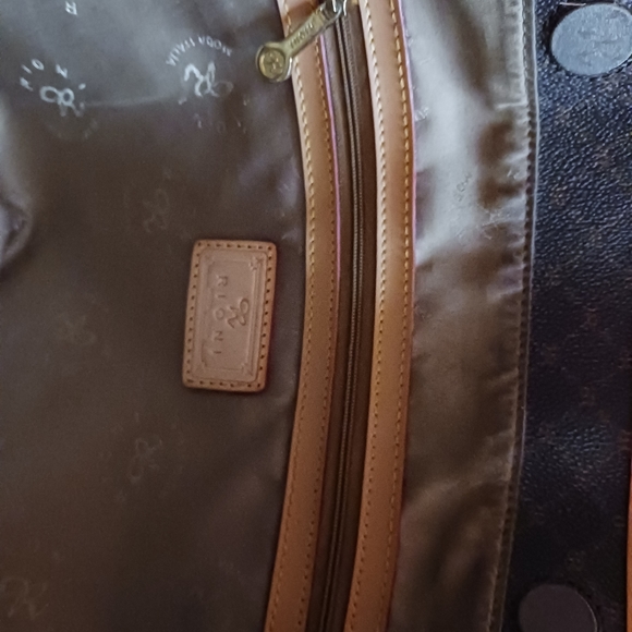 Rioni brown leather handbag purse - Picture 7 of 13